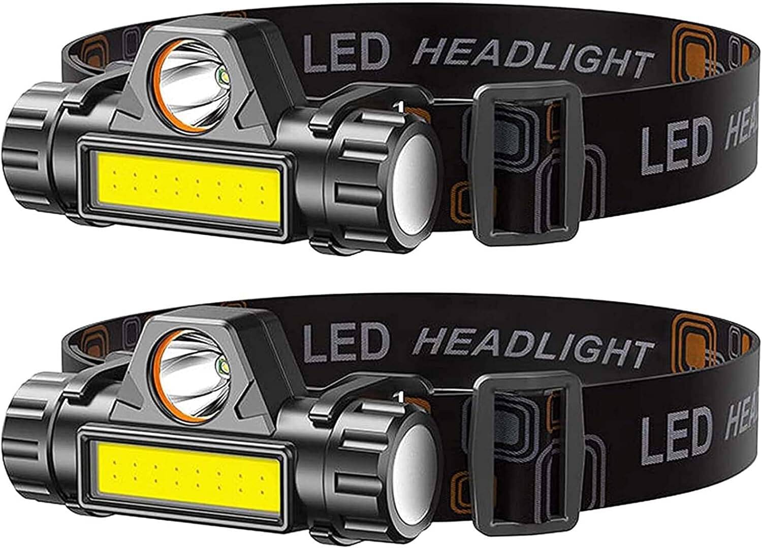     			Glowish - 5W Rechargeable Flashlight Torch ( Pack of 2 )