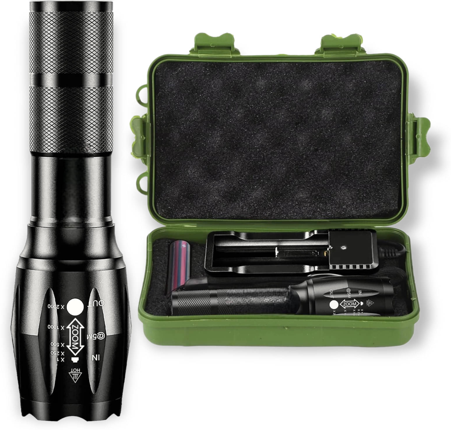     			Glowish - 5W Rechargeable Flashlight Torch ( Pack of 1 )