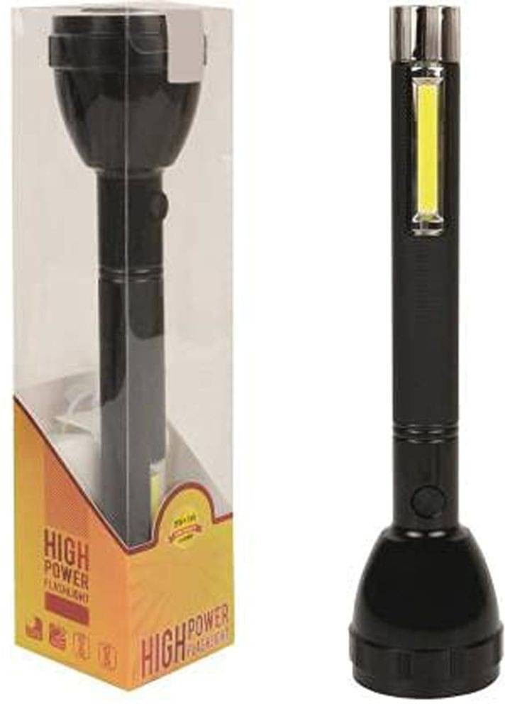     			Glowish - 8W Rechargeable Flashlight Torch ( Pack of 1 )