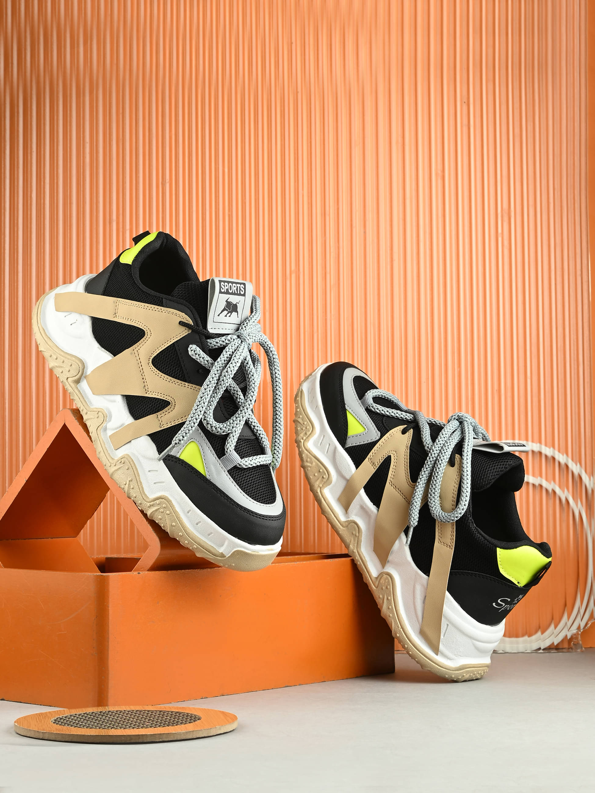     			JK Port Sneakers for men Black Men's Outdoor Shoes