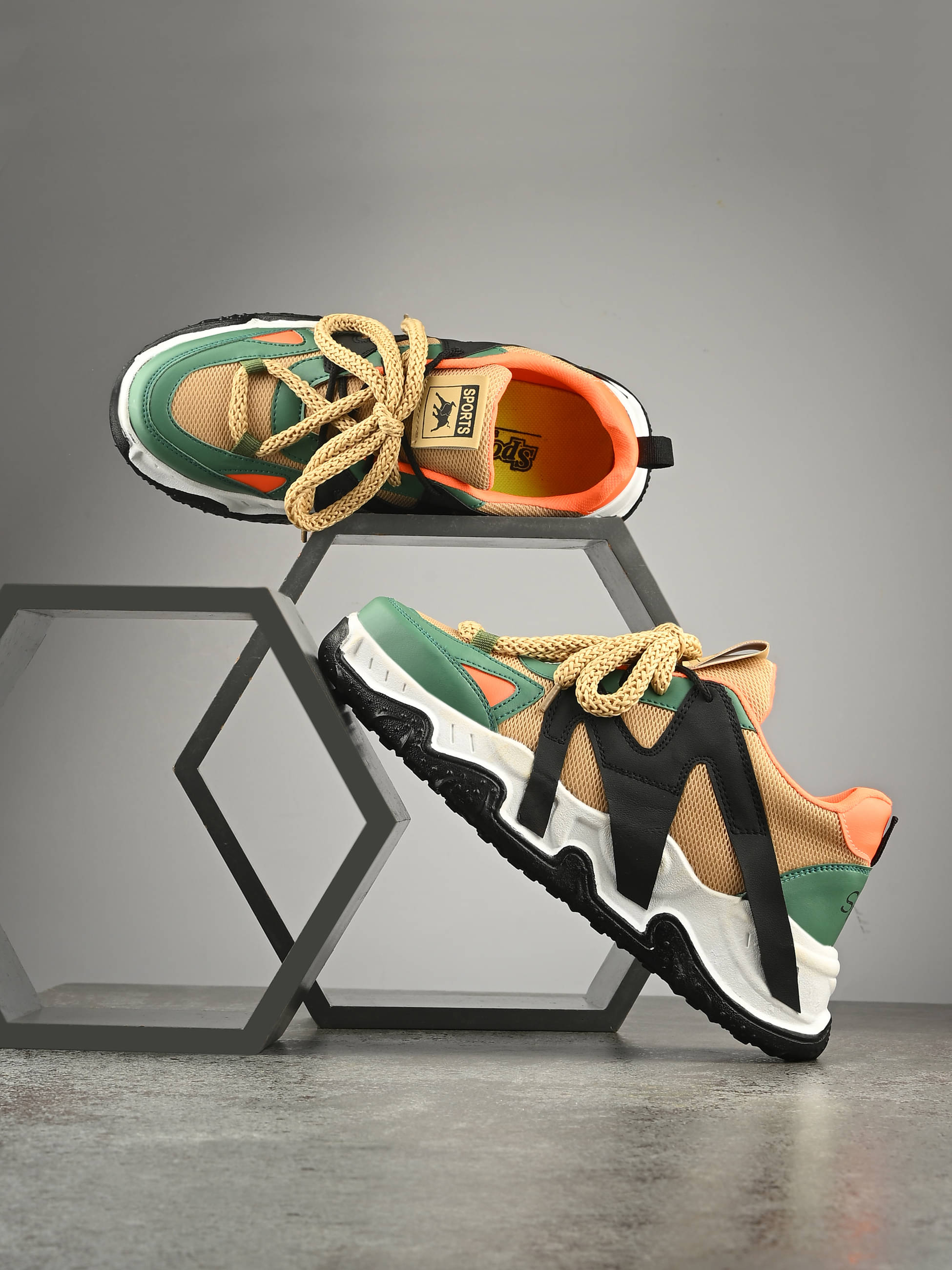 JK Port Sneakers for men Green Men's Outdoor Shoes JK Port Sneakers for men Green Men's Outdoor Shoes