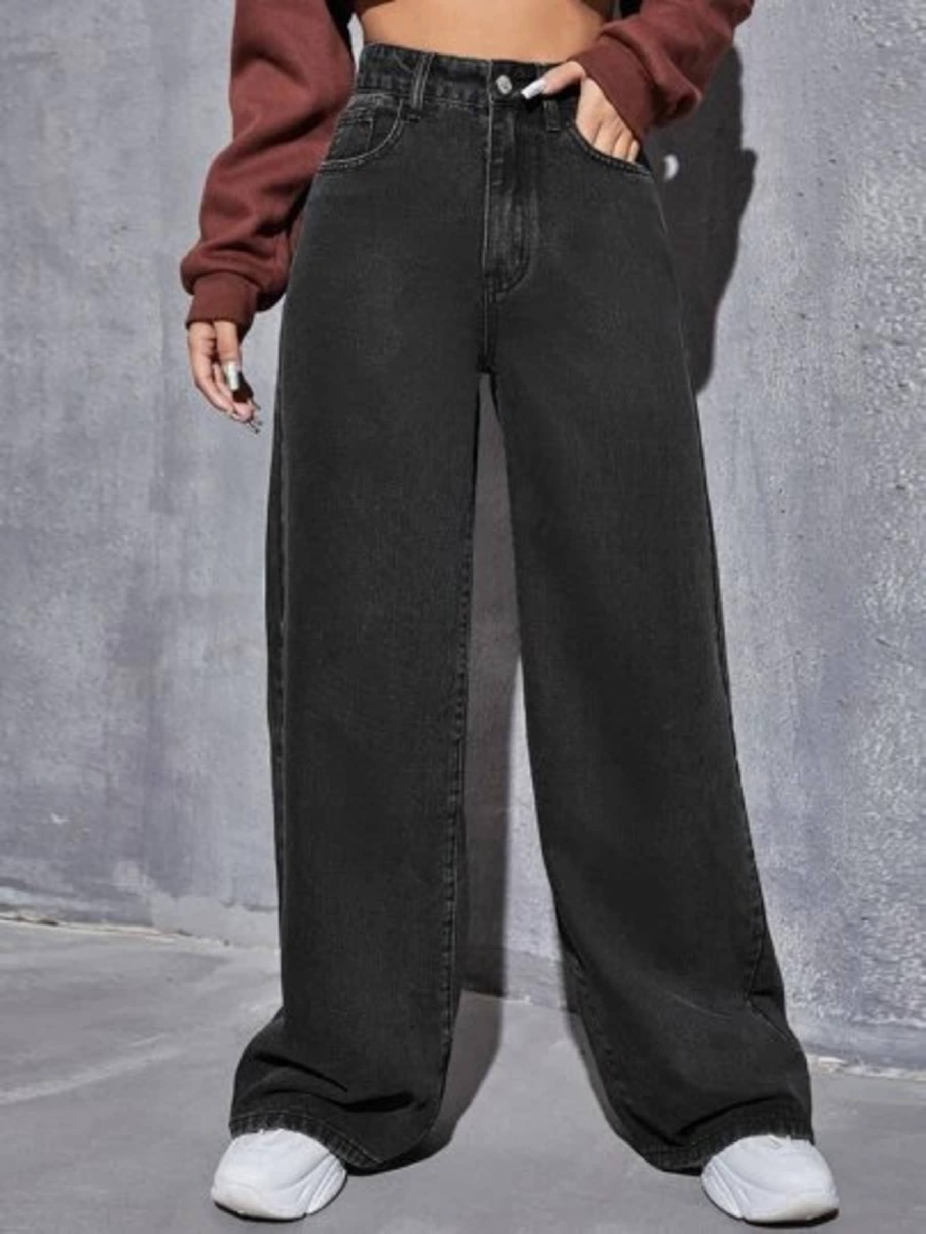 Kashian - Black Denim Boyfriend Fit Women's Jeans ( Pack of 1 ) - Jeans | Buy online on ZillyBuy