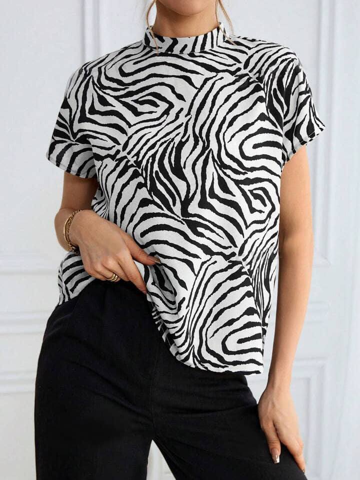 Kashian Women's Viscose Rayon Regular Top ( Black )