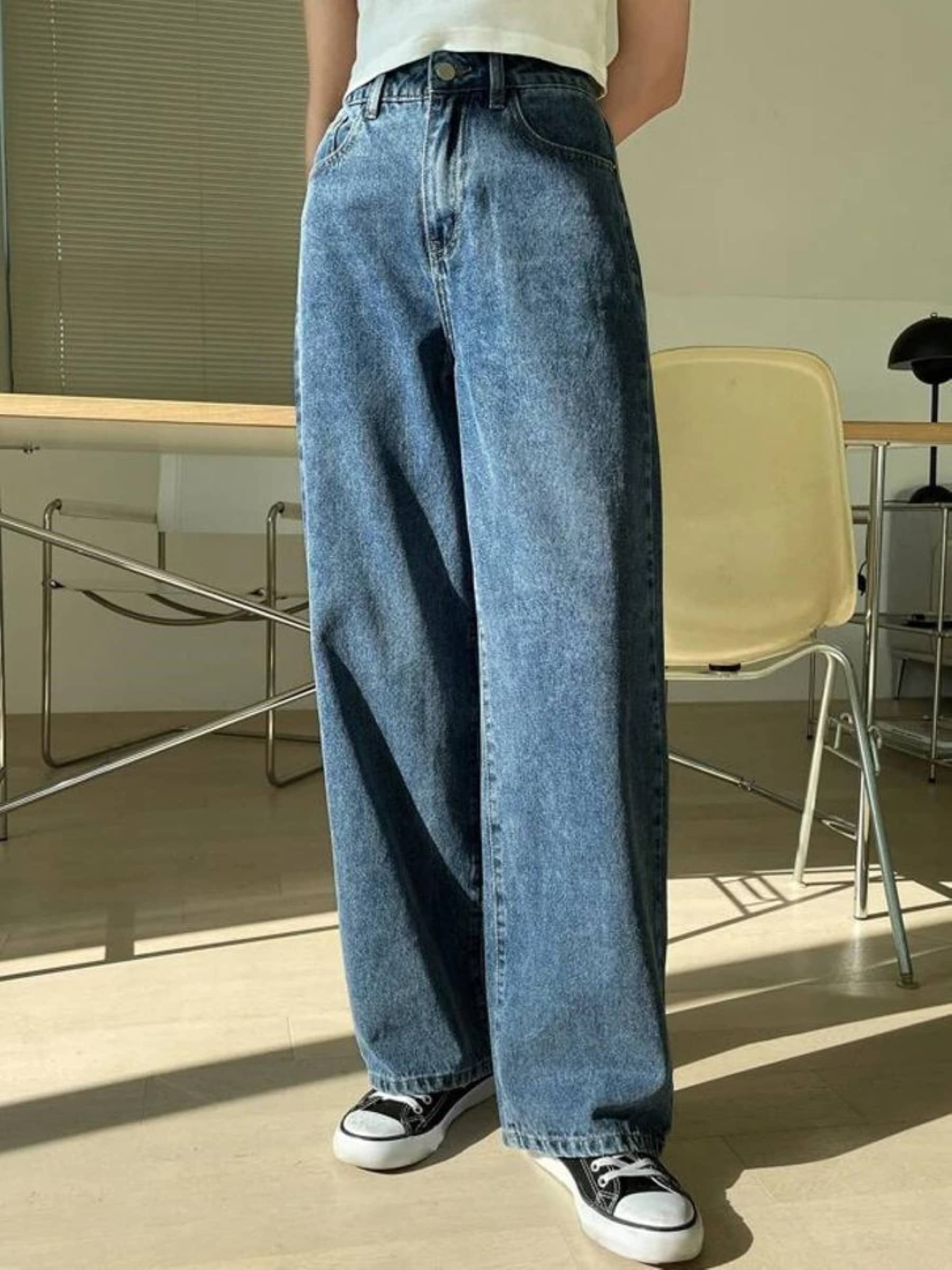 Kashian - Dark Blue Denim Boyfriend Fit Women's Jeans ( Pack of 1 ) - Jeans | Buy online on ZillyBuy