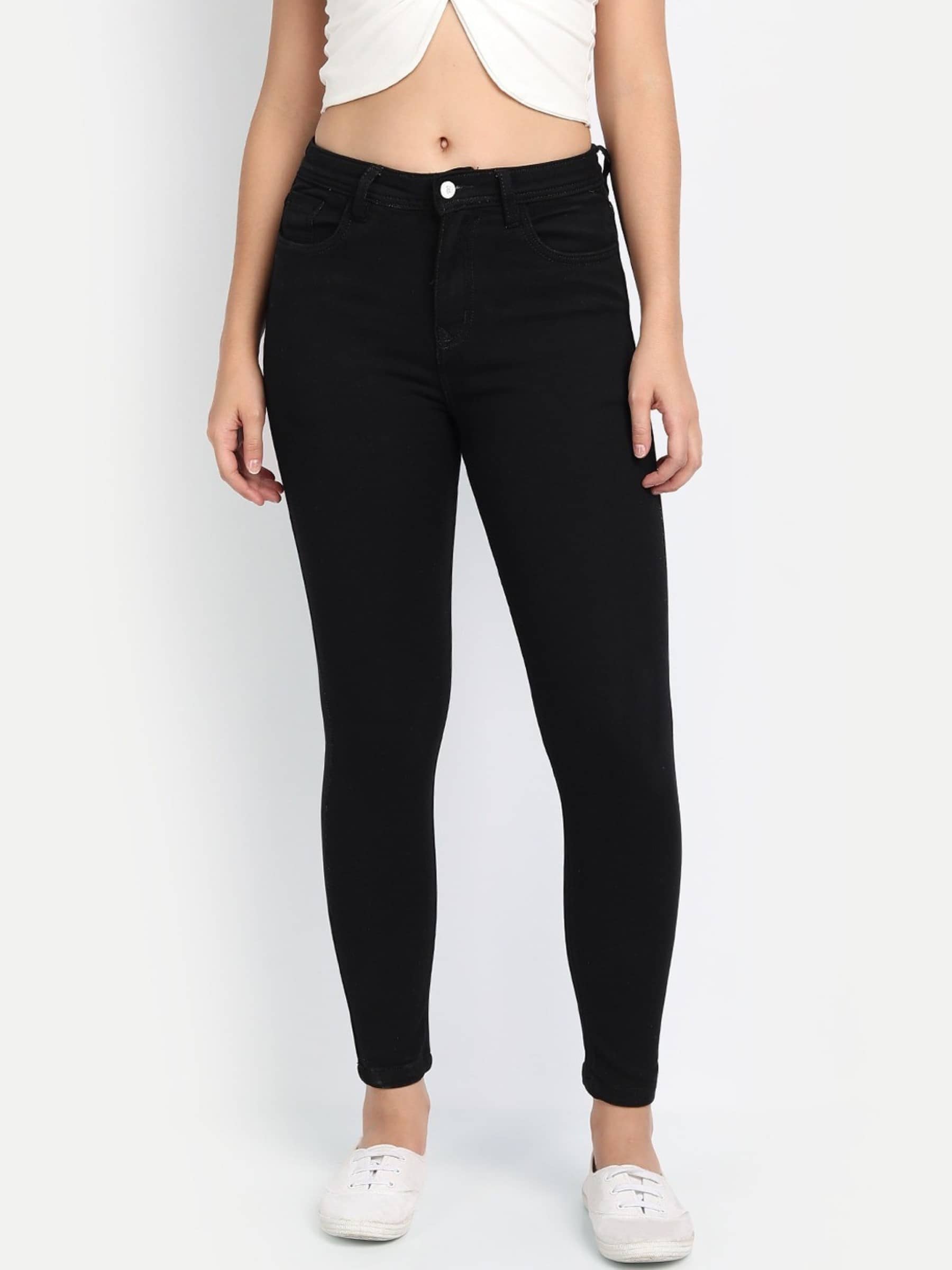 Kashian - Dark Blue Denim Skinny Fit Women's Jeans ( Pack of 1 ) - Jeans | Buy online on ZillyBuy
