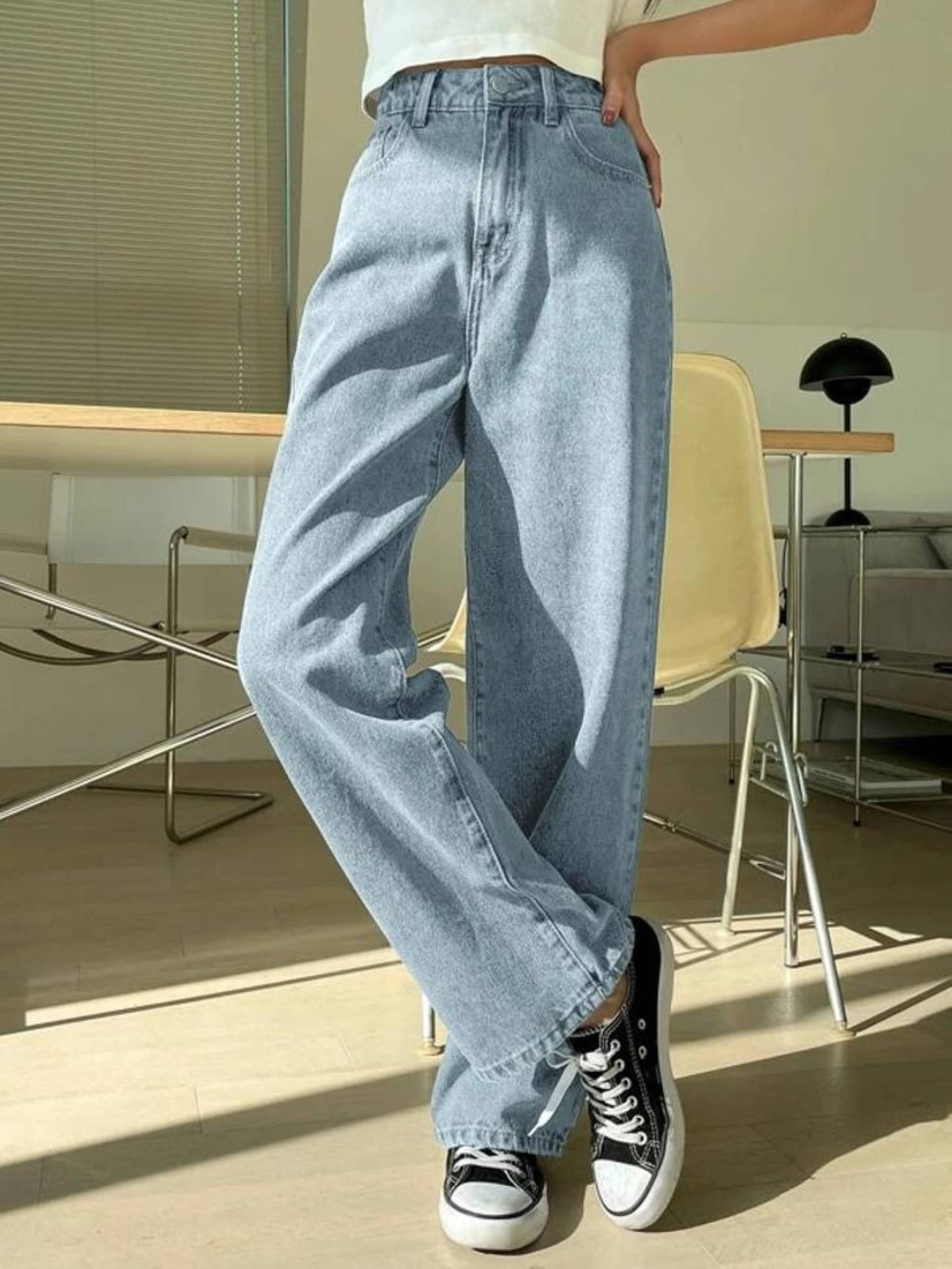     			Kashian - Light Blue Denim Boyfriend Fit Women's Jeans ( Pack of 1 )