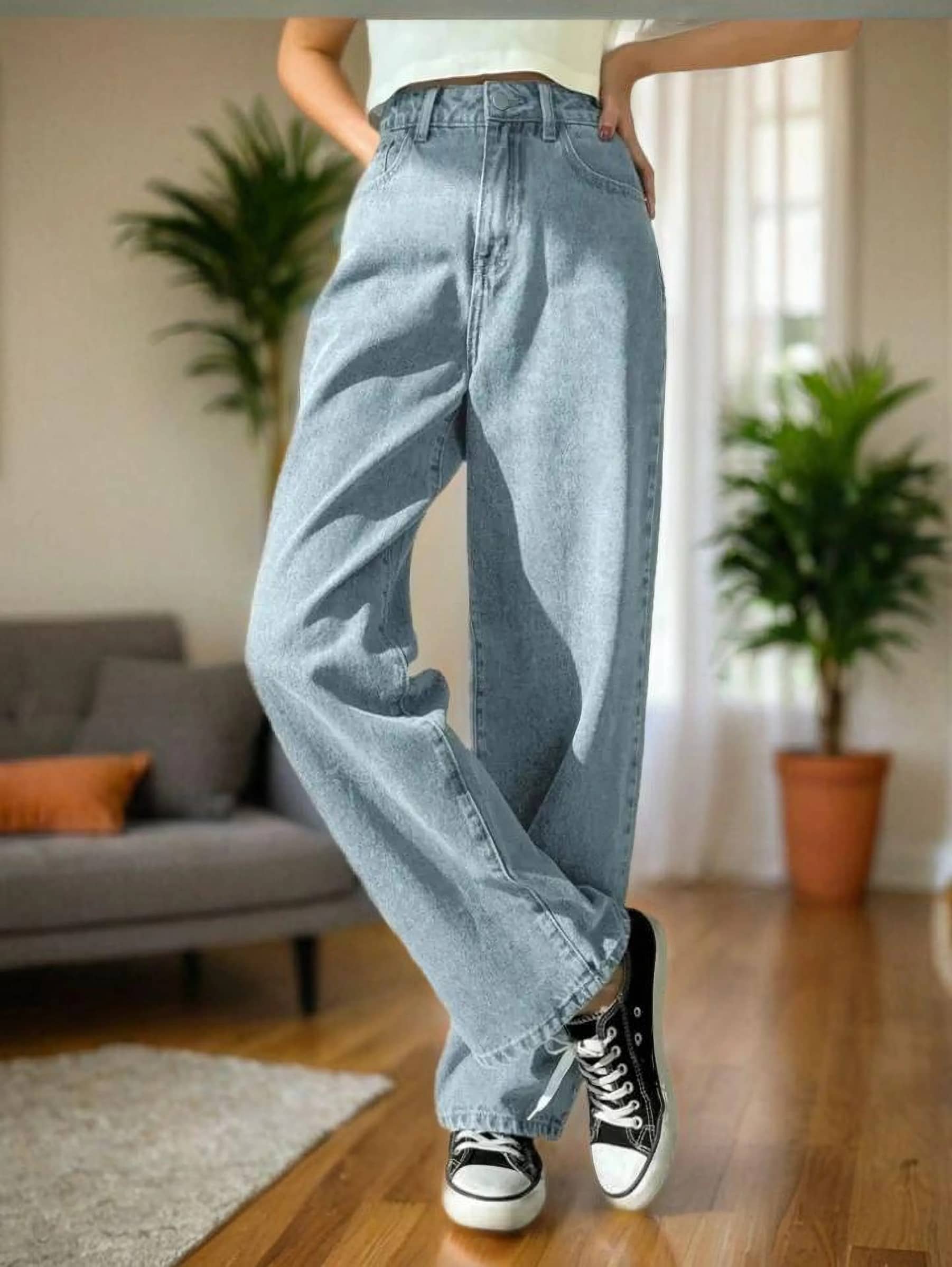 Kashian - Light Blue Denim Regular Fit Women's Jeans ( Pack of 1 ) - Jeans | Buy online on ZillyBuy