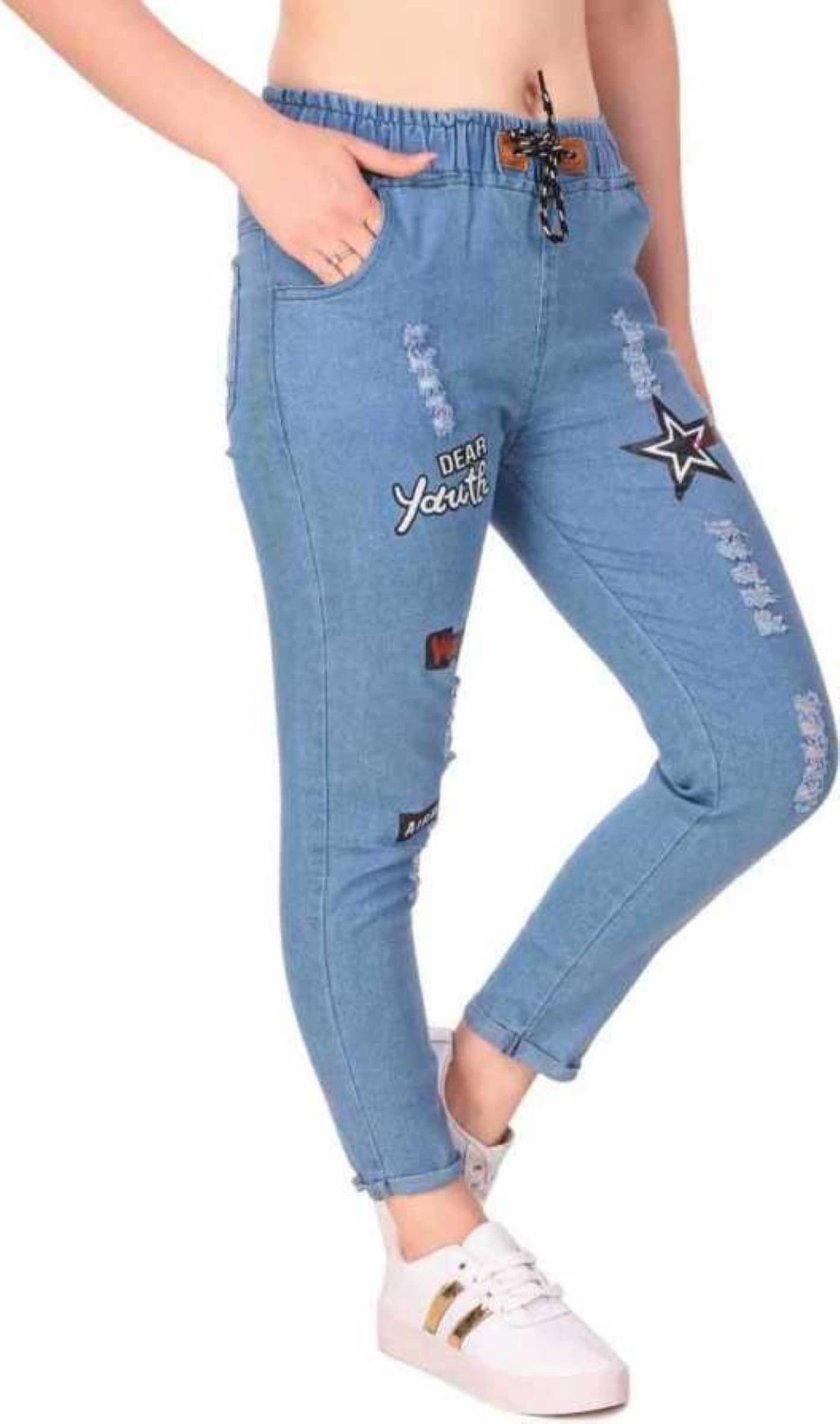     			Kashian - Light Blue Denim Regular Fit Women's Jeans ( Pack of 1 )