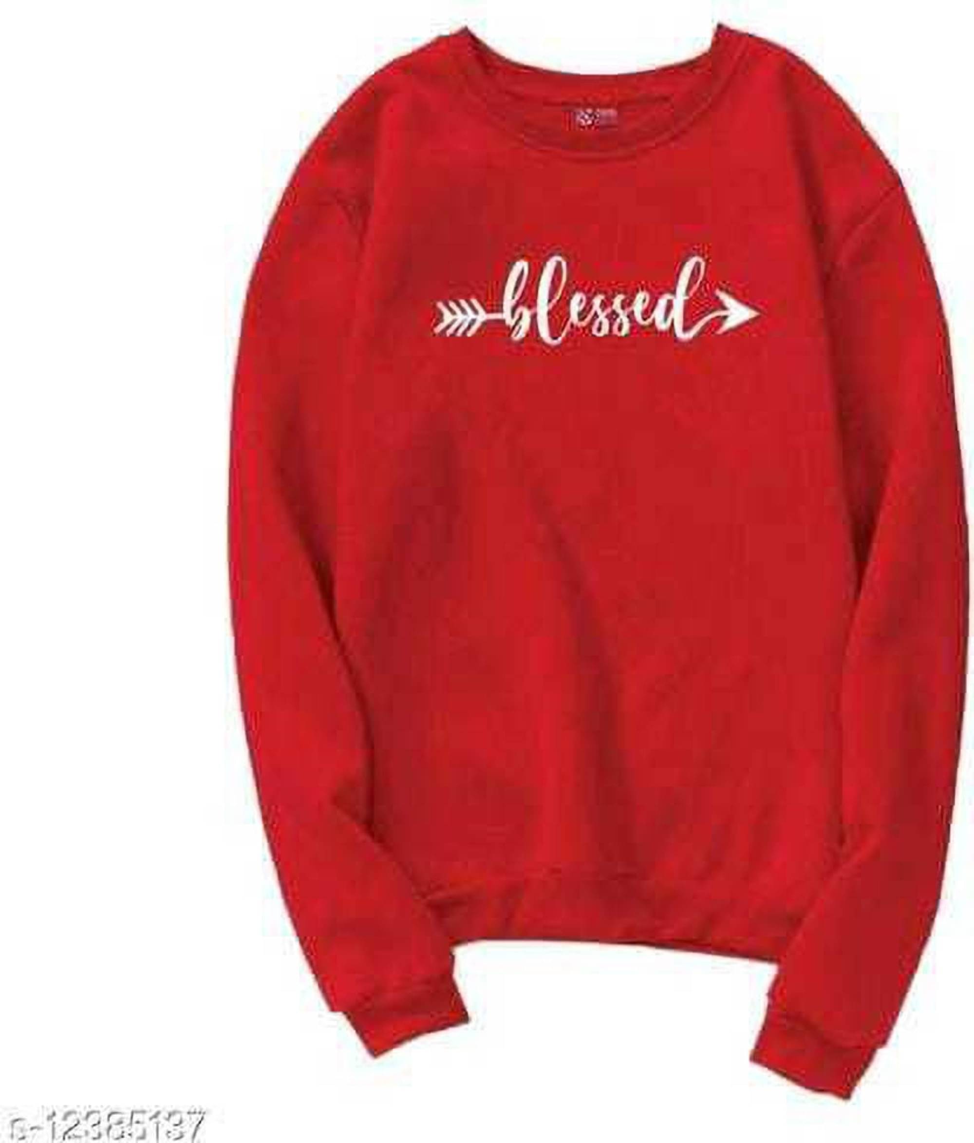 Kashian Women Cotton Blend Printed Regular Fit Round Neck T-Shirt ( Red ) Kashian Women Cotton Blend Printed Regular Fit Round Neck T-Shirt ( Red )