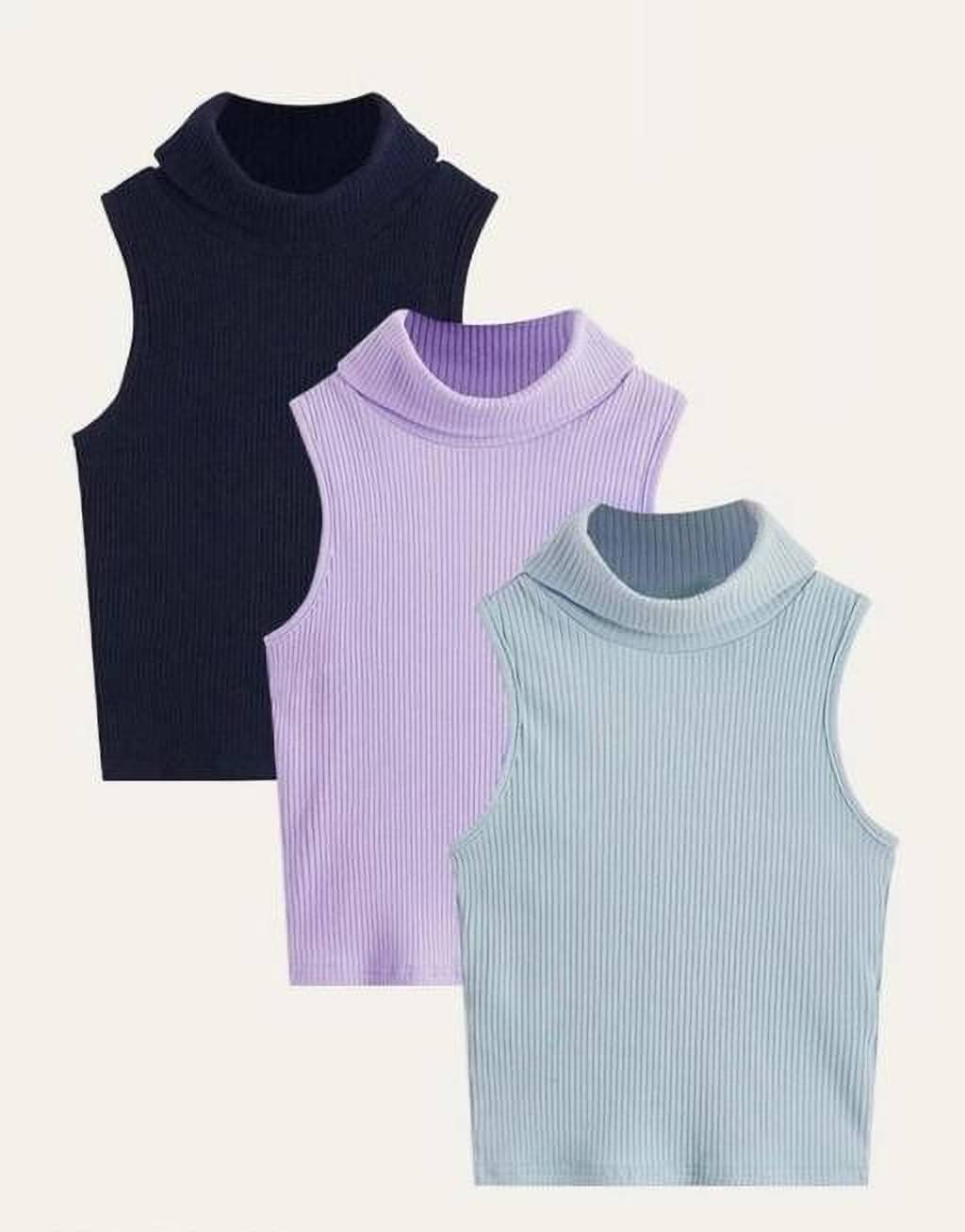 Kashian Women's Cotton Blend Crop Top ( Purple ) Kashian Women's Cotton Blend Crop Top ( Purple )