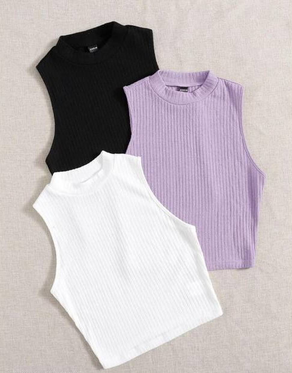 Kashian Women's Cotton Blend Crop Top ( White )     			Kashian Women's Cotton Blend Crop Top ( White )