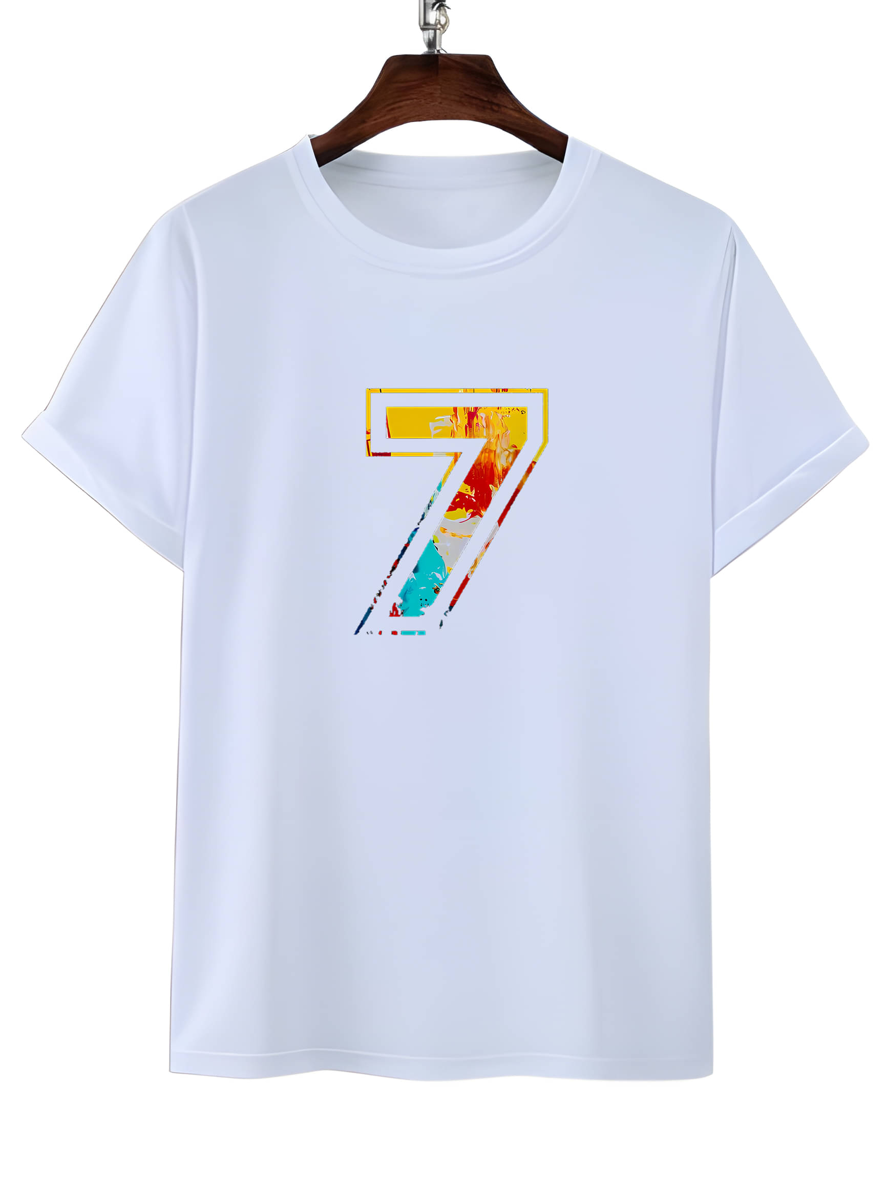 LUXELOO Polyester Regular Fit Printed Half Sleeves Men's Round T-Shirt - White ( Pack of 1 ) LUXELOO Polyester Regular Fit Printed Half Sleeves Men's Round T-Shirt - White ( Pack of 1 )