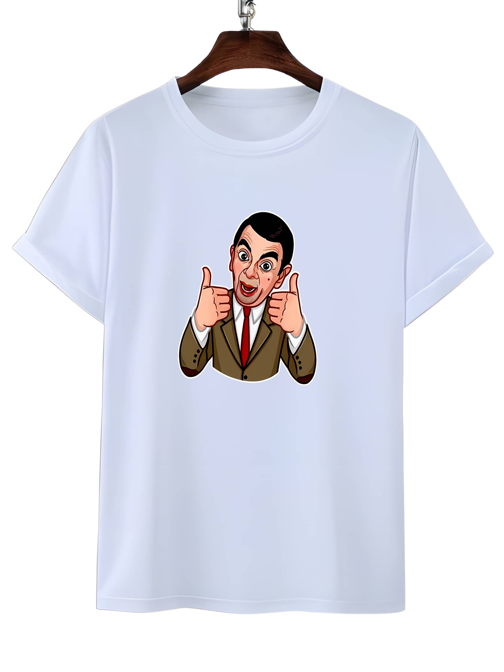 LUXELOOT Polyester Regular Fit Printed Half Sleeves Men's Round T-Shirt - White ( Pack of 1 ) LUXELOOT Polyester Regular Fit Printed Half Sleeves Men's Round T-Shirt - White ( Pack of 1 )