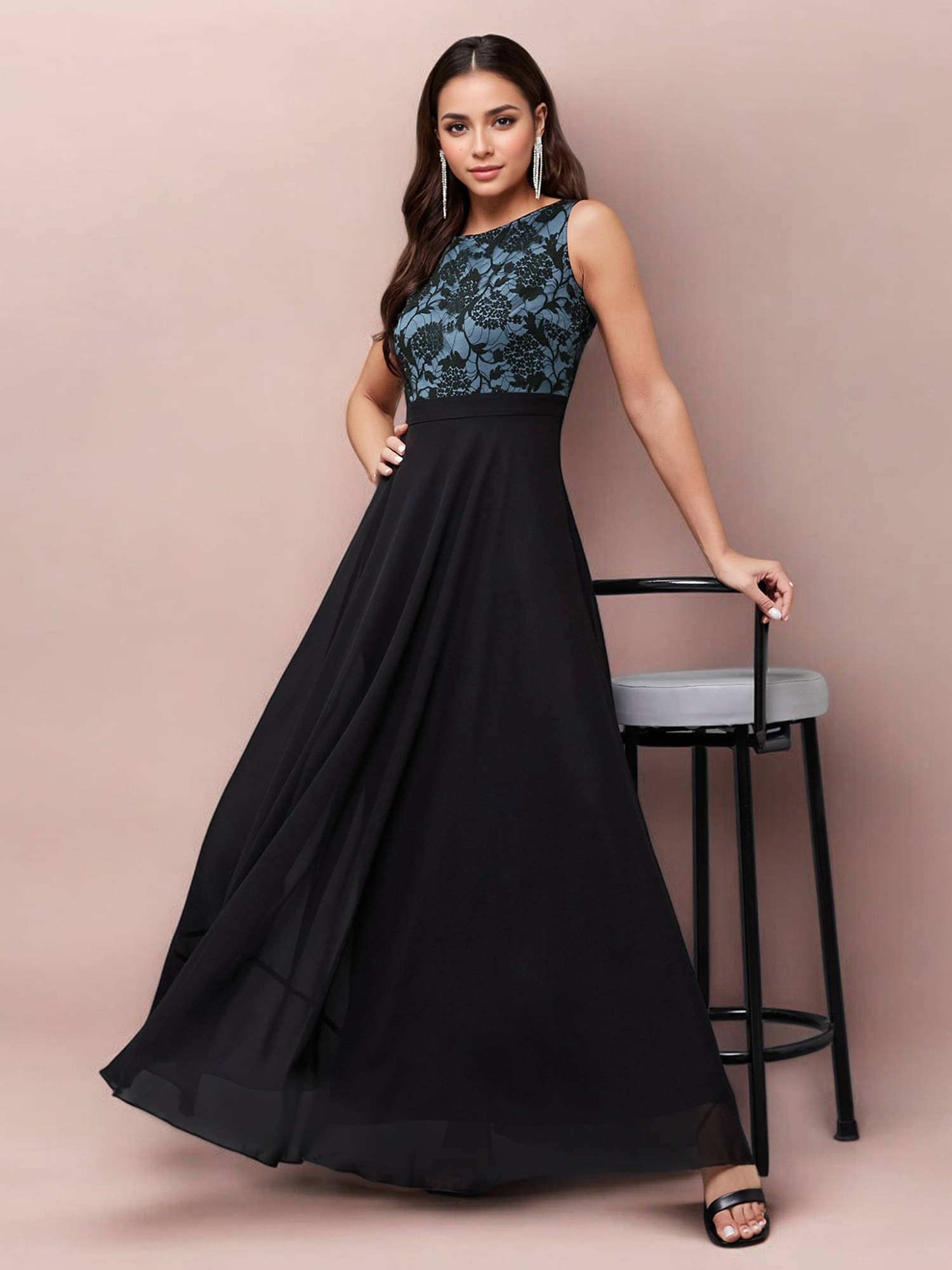 Miss Chase Women Georgette Printed Gown ( Multi Color ) Miss Chase Women Georgette Printed Gown ( Multi Color )