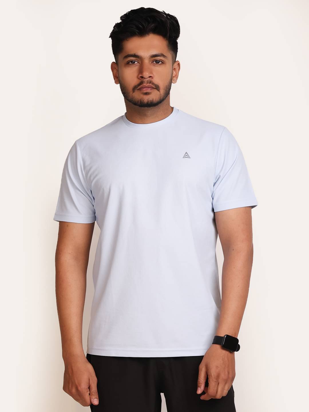 PROPERSEVEN Polyester Regular Fit Solid Half Sleeves Men's Round T-Shirt - Sky Blue ( Pack of 1 ) PROPERSEVEN Polyester Regular Fit Solid Half Sleeves Men's Round T-Shirt - Sky Blue ( Pack of 1 )