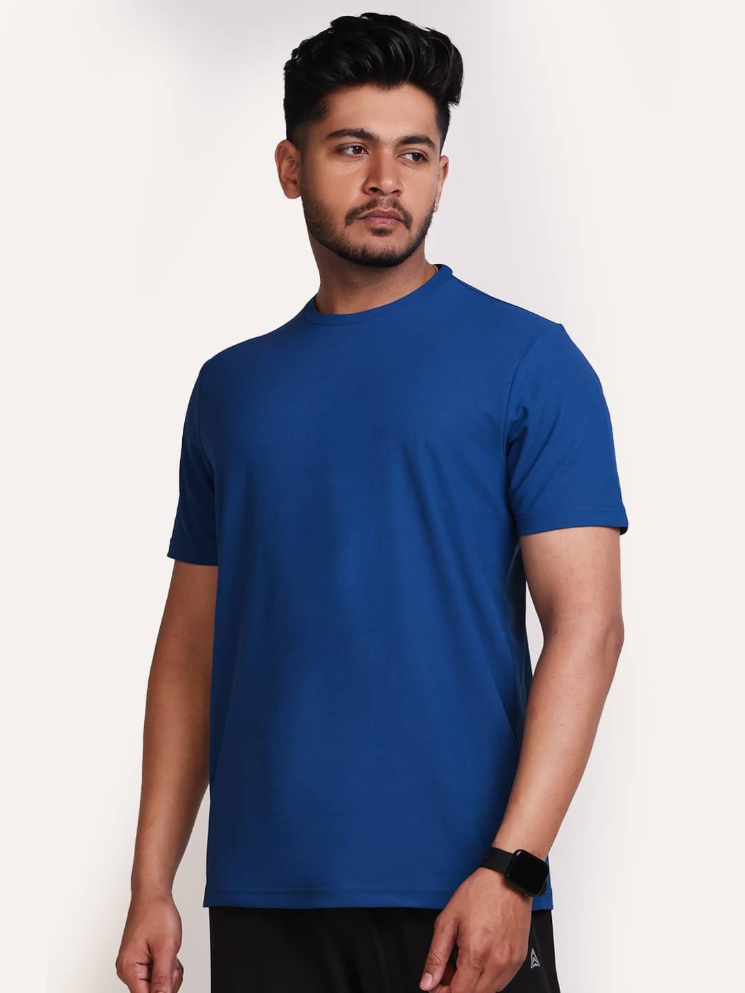 PROPERSEVEN Polyester Regular Fit Solid Half Sleeves Men's Round T-Shirt - Blue ( Pack of 1 ) PROPERSEVEN Polyester Regular Fit Solid Half Sleeves Men's Round T-Shirt - Blue ( Pack of 1 )