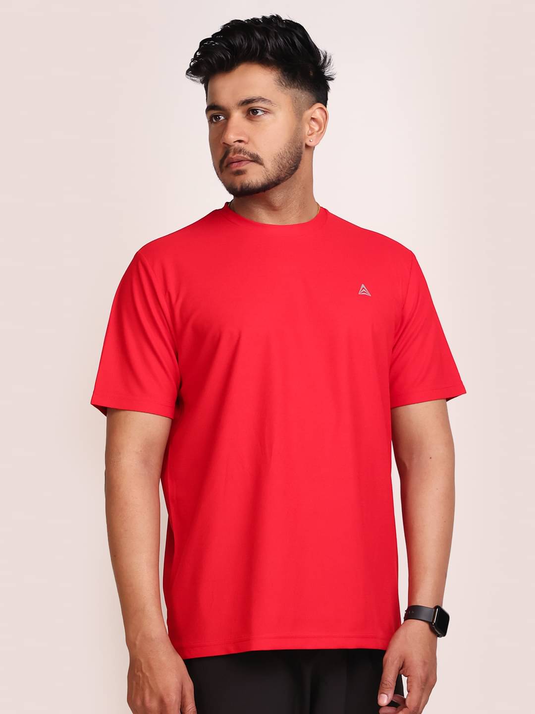 PROPERSEVEN Polyester Regular Fit Solid Half Sleeves Men's Round T-Shirt - Red ( Pack of 1 ) PROPERSEVEN Polyester Regular Fit Solid Half Sleeves Men's Round T-Shirt - Red ( Pack of 1 )