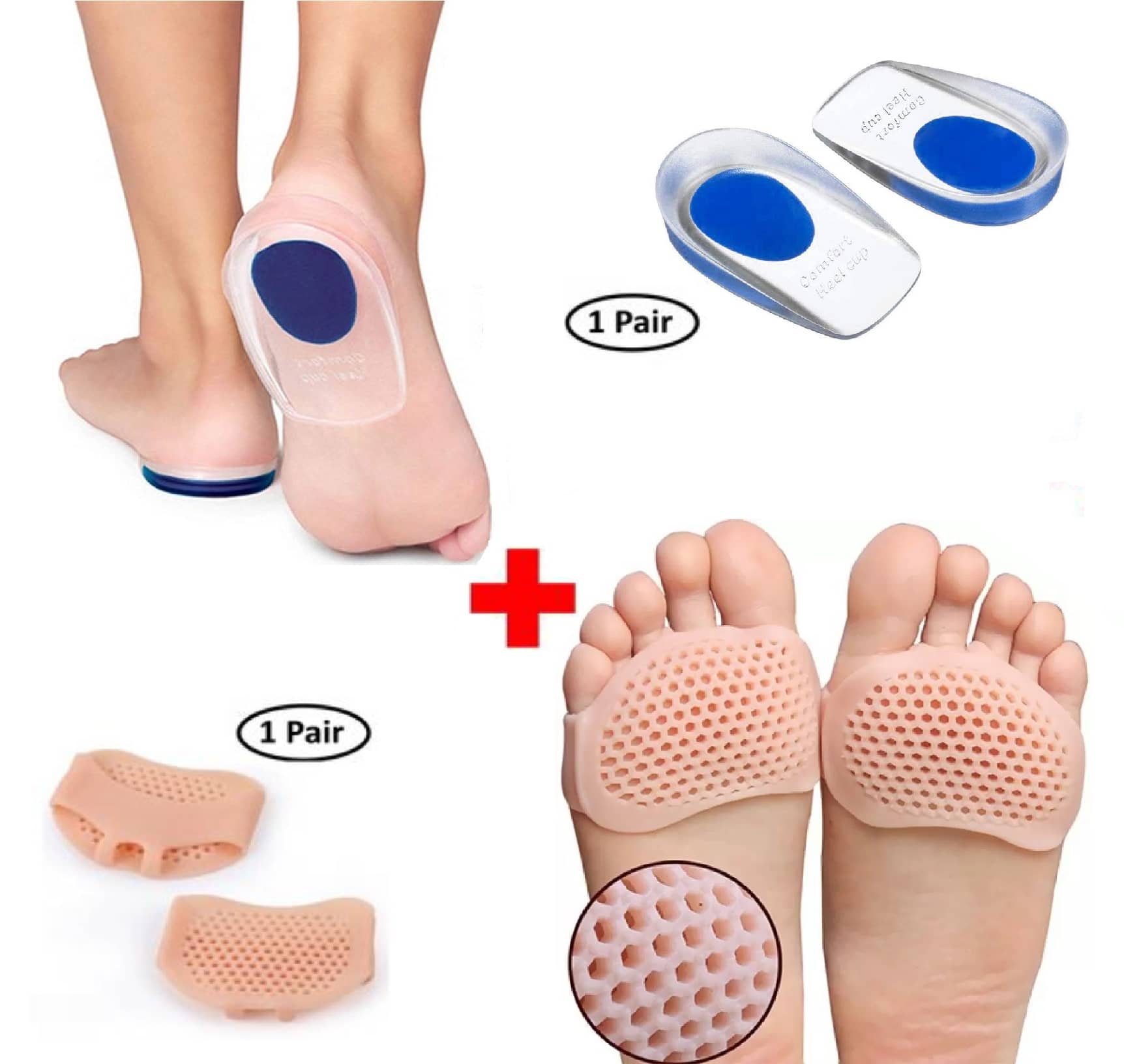 Purastep Foot Protector ( Free Size - Size ) Multicolor - Pack of 1