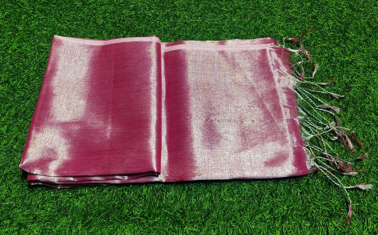     			SARADA HANDLOOM Cotton Solid Saree With Unstitched Blouse Piece ( Pink )