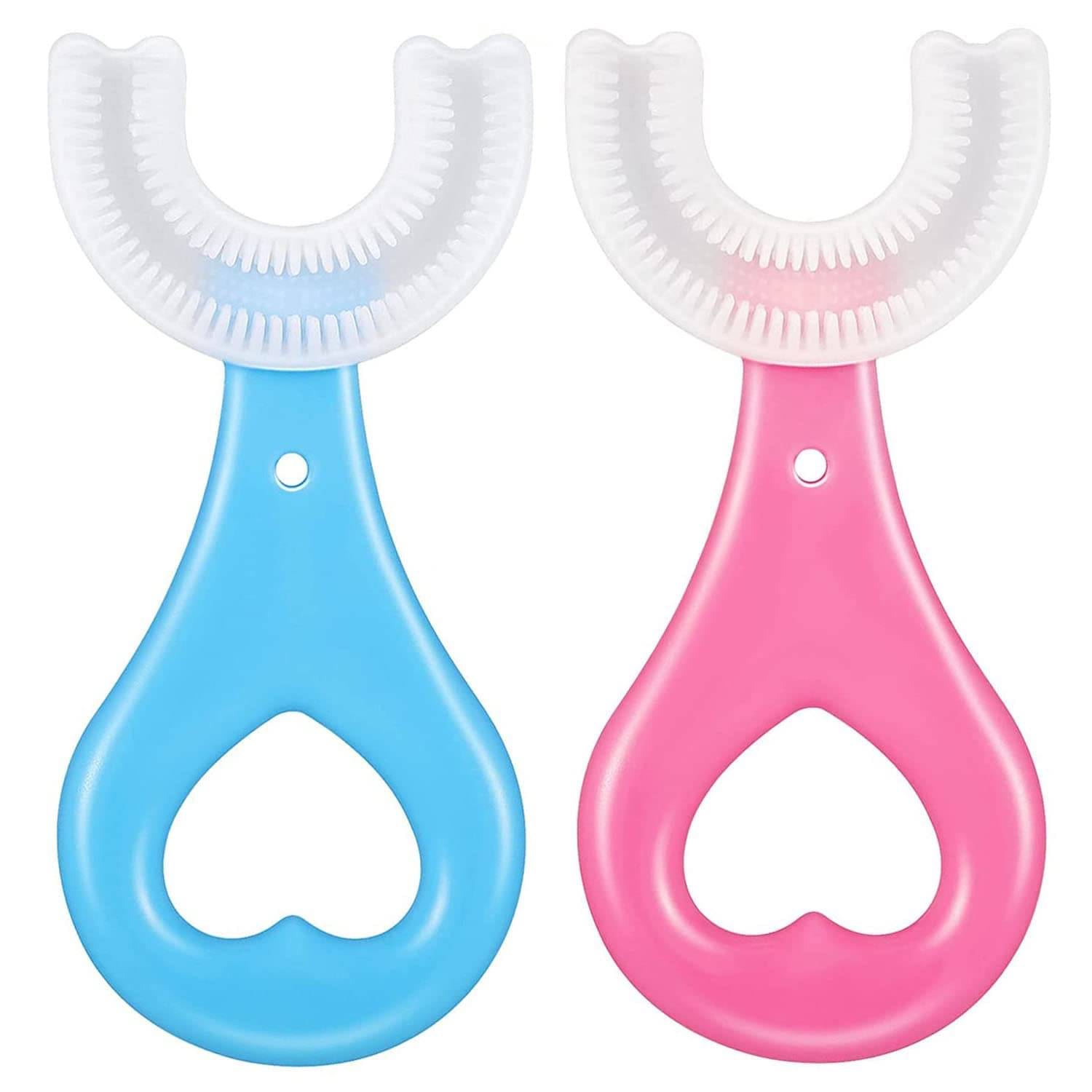 U Shaped Manual Toothbrush Brush for Kids, 2-5 Years 360 Degree Soft Silicone Oral Teeth Cleaning For Baby U Shaped Manual Toothbrush Brush for Kids, 2-5 Years 360 Degree Soft Silicone Oral Teeth Cleaning For Baby