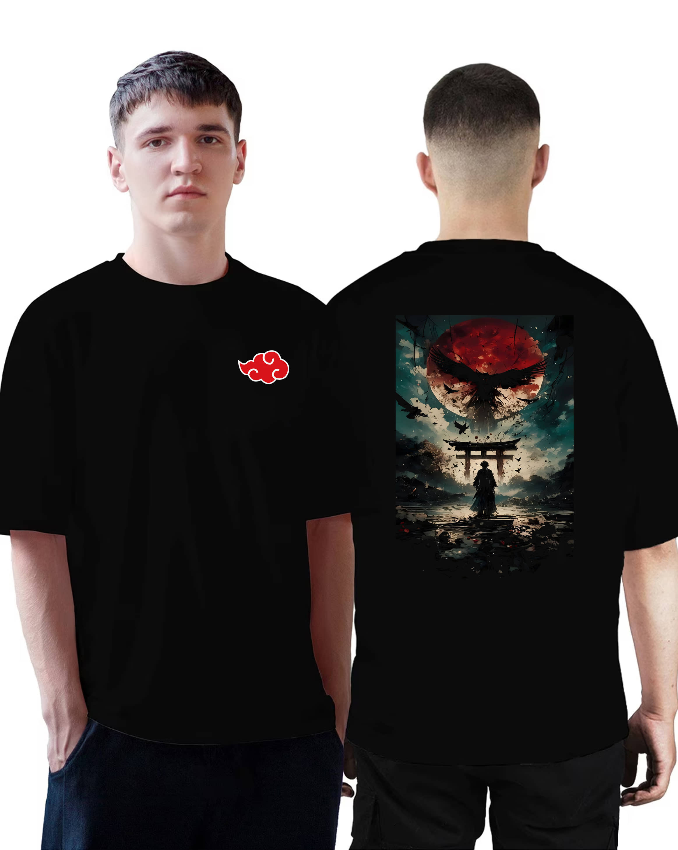 VEE SAA Cotton Regular Fit Printed Half Sleeves Men's Round T-Shirt - Black ( Pack of 1 )