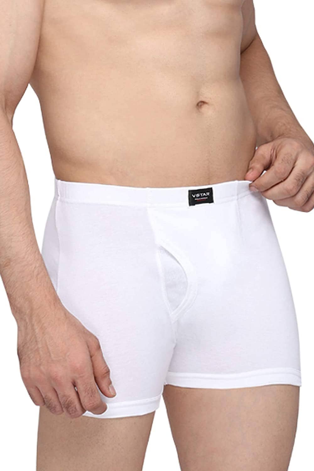 VEE SAA Pack of 1 Cotton Trunks For Men's ( White )