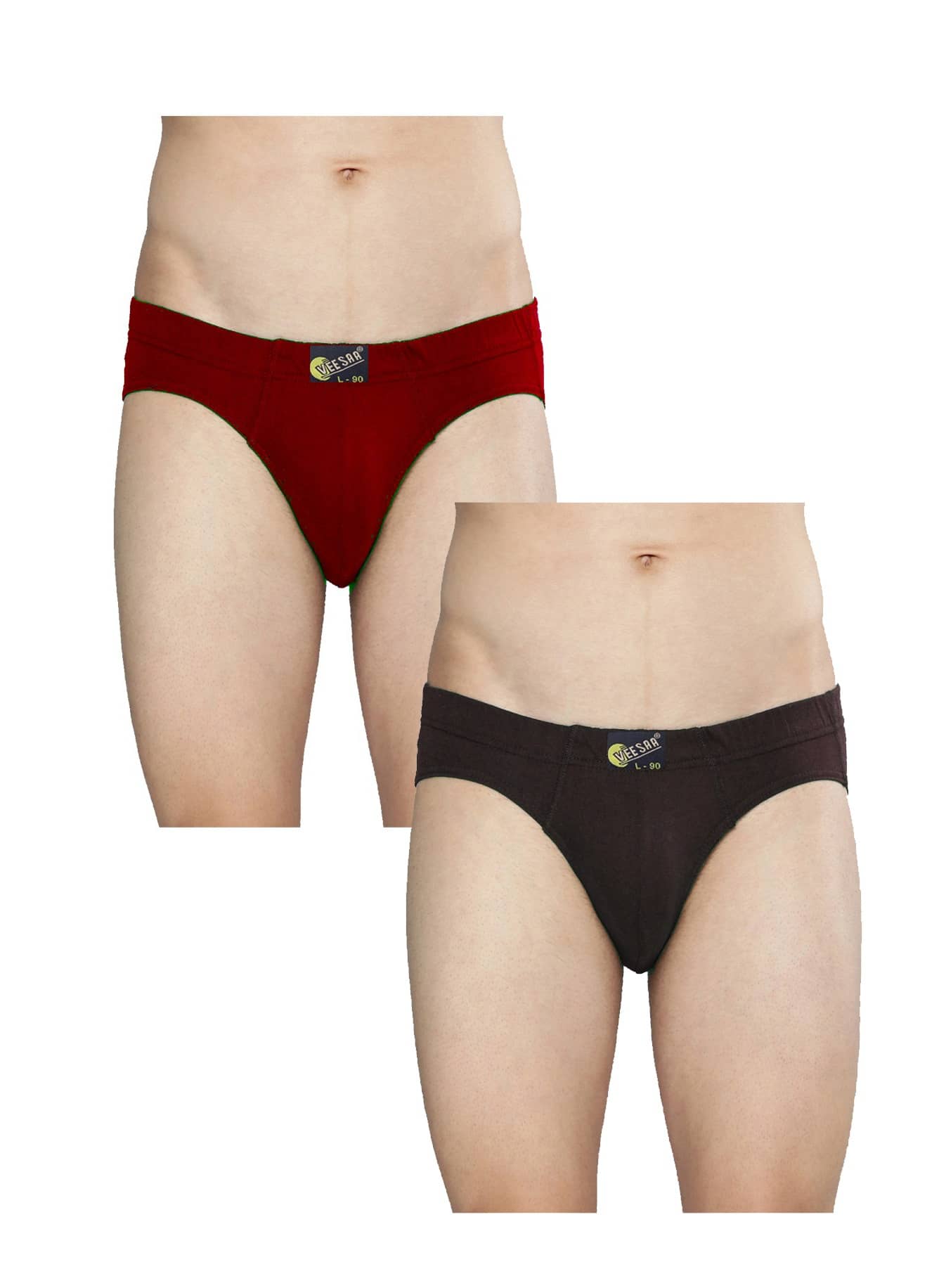 VEE SAA Pack of 2 Cotton Briefs For Men's ( Multicolor )