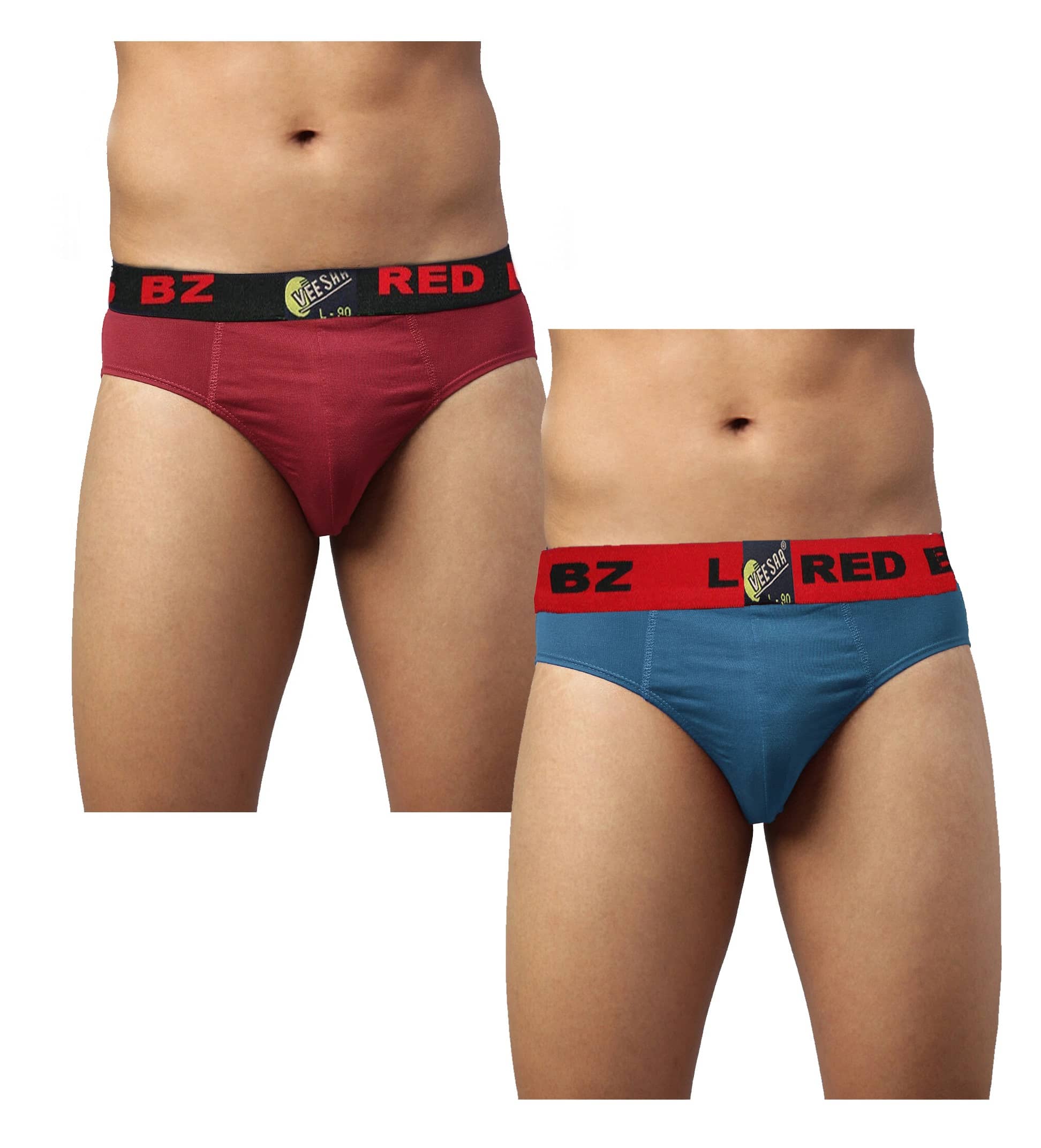 VEE SAA Pack of 2 Cotton Briefs For Men's ( Multicolor )