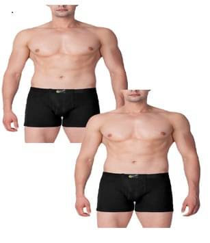VEE SAA Pack of 2 Cotton Trunks For Men's ( Black ) VEE SAA Pack of 2 Cotton Trunks For Men's ( Black )