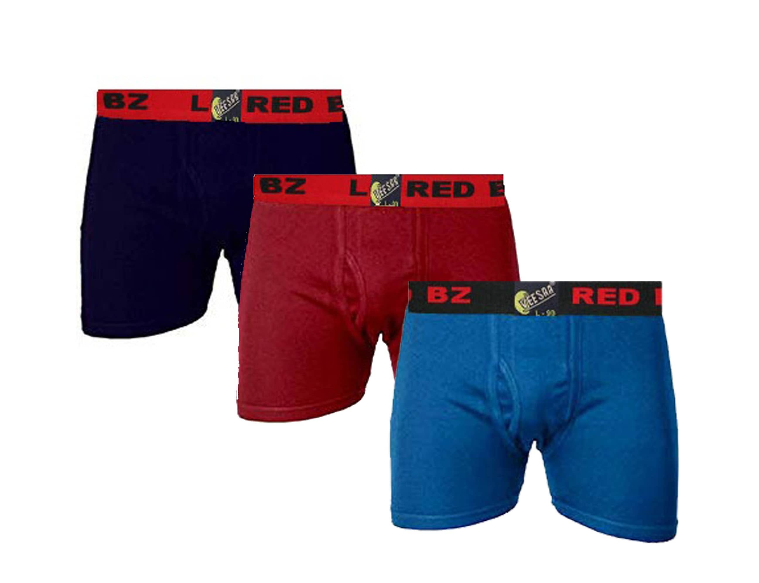 VEE SAA Pack of 3 Cotton Trunks For Men's ( Multicolor )