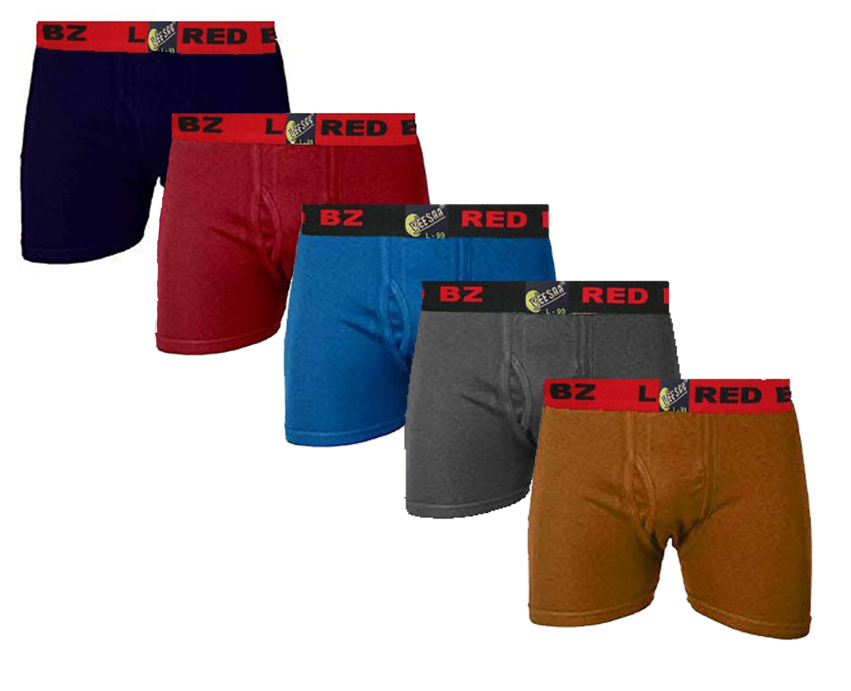 VEE SAA Pack of 5 Cotton Trunks For Men's ( Multicolor )