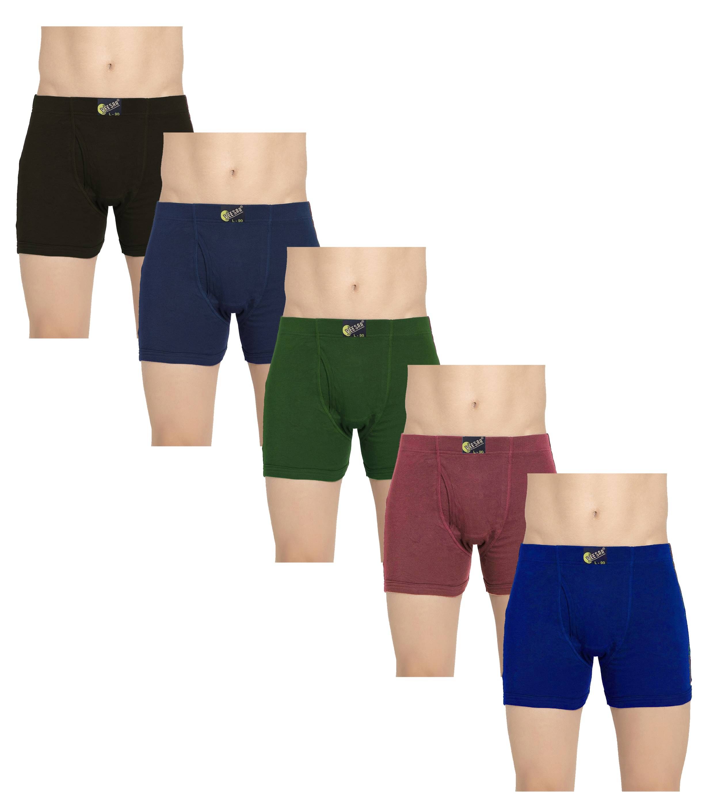     			VEE SAA Pack of 5 Cotton Trunks For Men's ( Multicolor )