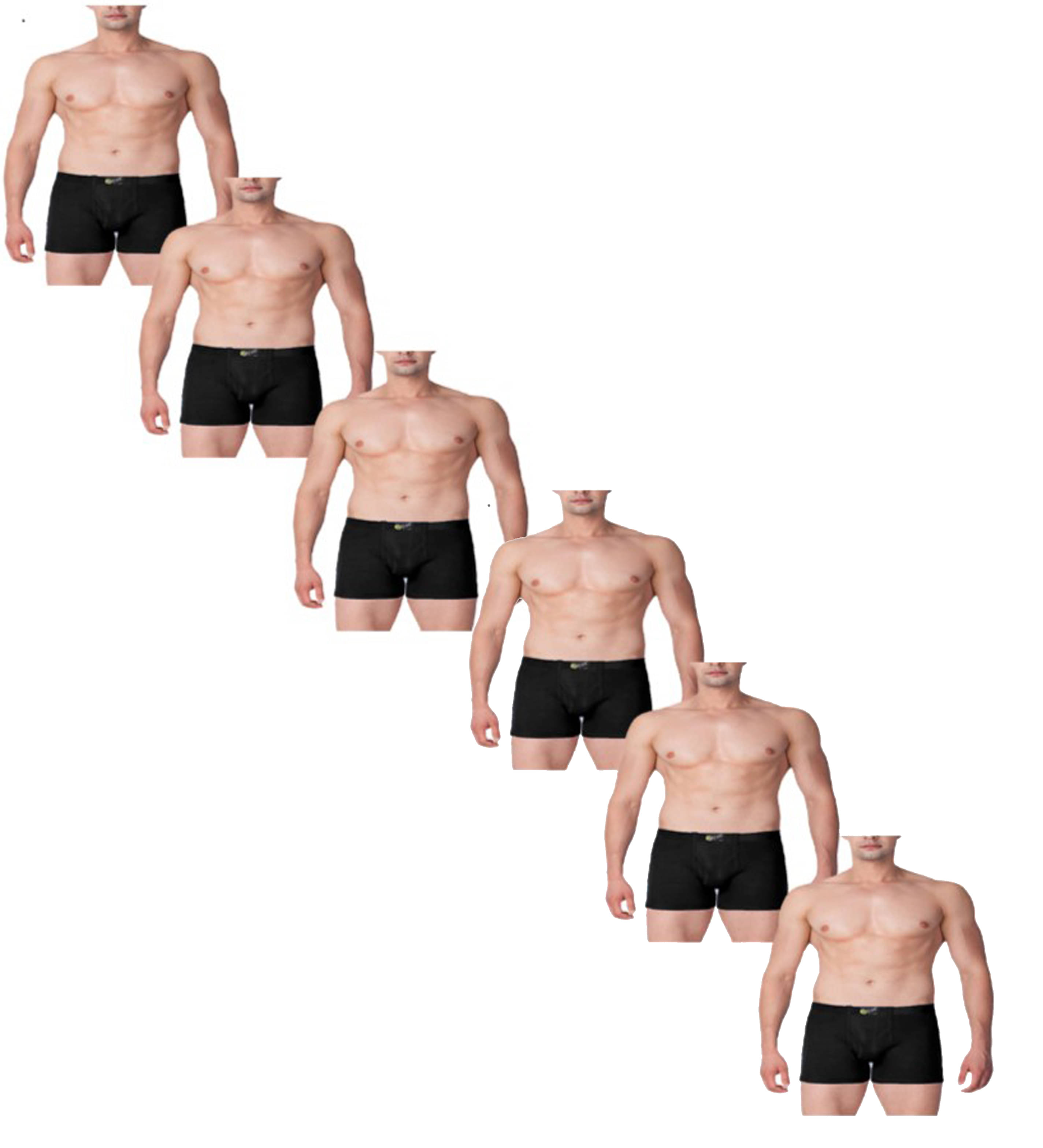 VEE SAA Pack of 6 Cotton Trunks For Men's ( Black ) VEE SAA Pack of 6 Cotton Trunks For Men's ( Black )