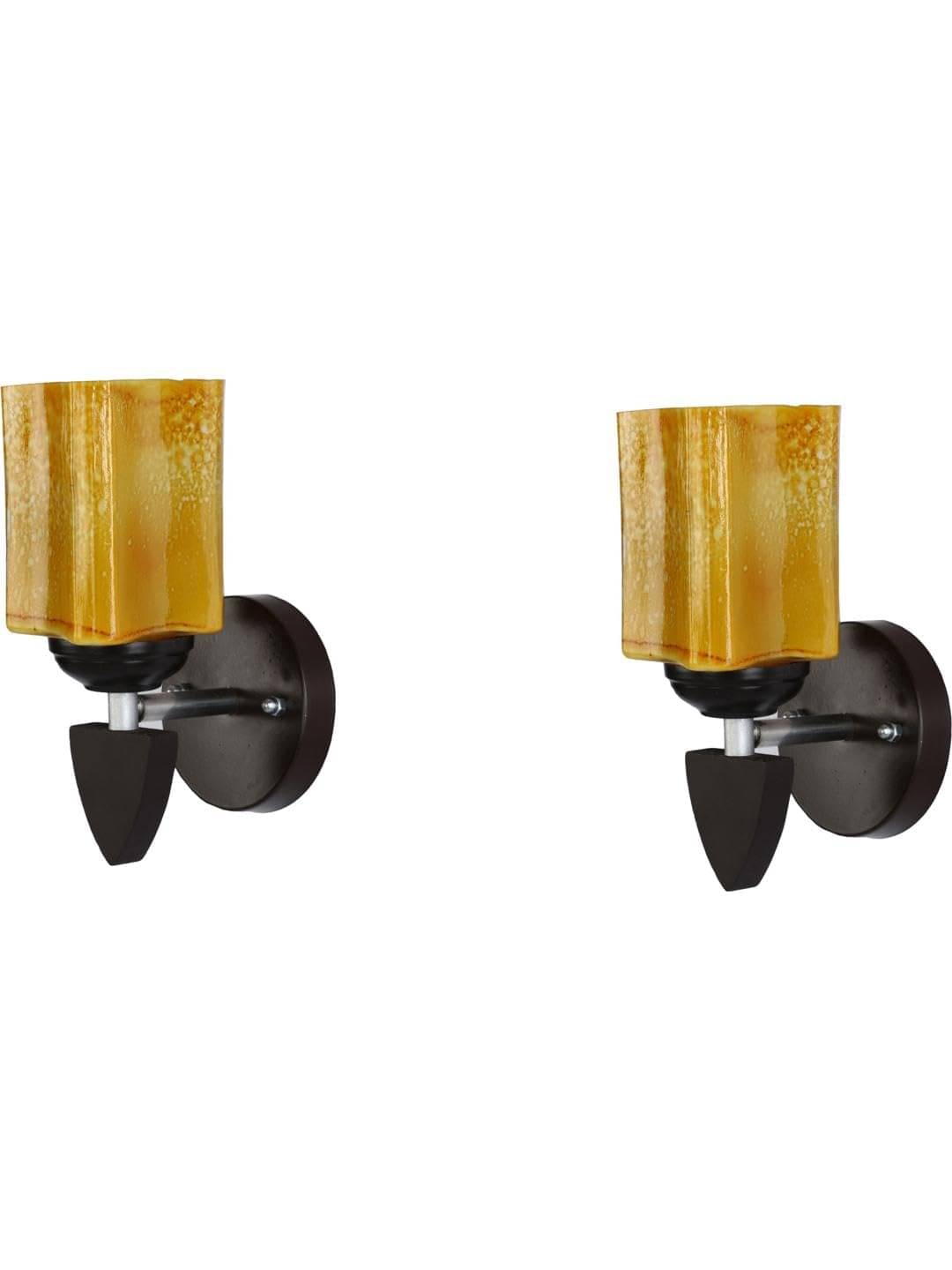     			AFAST Yellow Up Light Wall Lamp ( Pack of 2 )