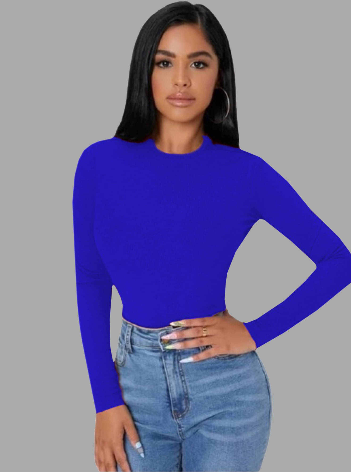     			Dream Beauty Fashion Women's Polyester Regular Top ( Blue )
