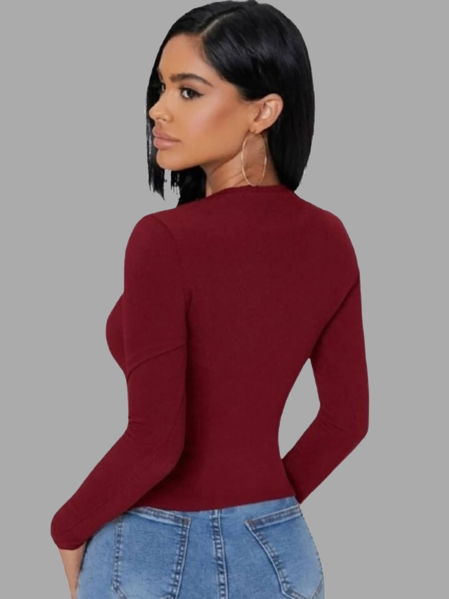     			Dream Beauty Fashion Women's Polyester Regular Top ( Maroon )