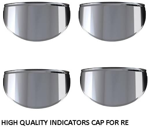     			Golden Fox 05 Attractive Indicator Shades for Bullet, Classic, Electra and Standard 350/500 Bike Headlight Grill (Steel)