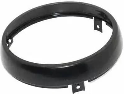     			Golden Fox Black Headlight Outer Ring Rim for Royal Enfield Meteor 350 Bike Headlight Grill (Black)