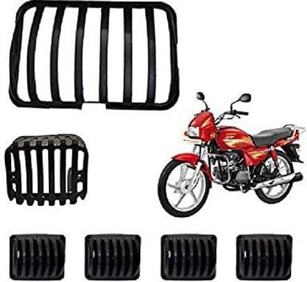     			Golden Fox COMPLETE SET SPLENDOR FOR Hero Splendor Hero Splendor Plus Hero Splendor Pro Bike Headlight Grill (Black)