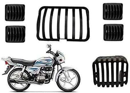     			Golden Fox G10 Headlight, Indicator Taillight for Hero Splendor Plus BS3 to BS6 All Models Bike Headlight Grill (Black)