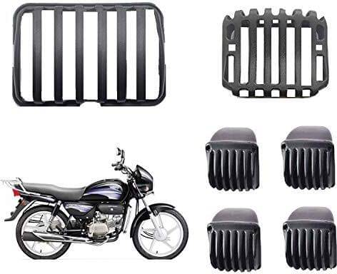     			Golden Fox G11 Headlight, Indicator Taillight for Hero Splendor Plus BS3 to BS6 All Models Bike Headlight Grill (Black)
