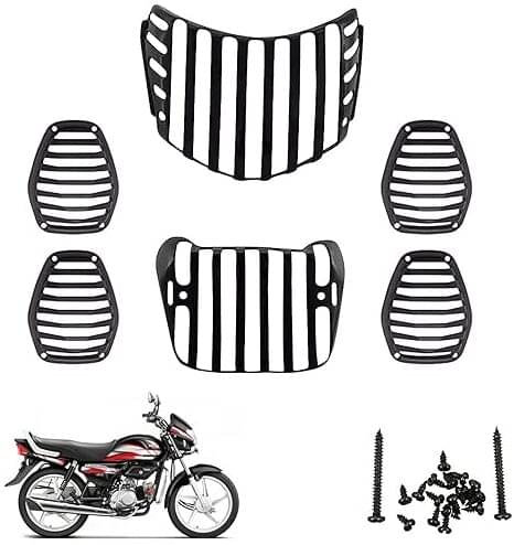     			Golden Fox GF-04 Headlight, Indicator and Full Set of Taillight, for HF Deluxe Bike Headlight Grill (Black)