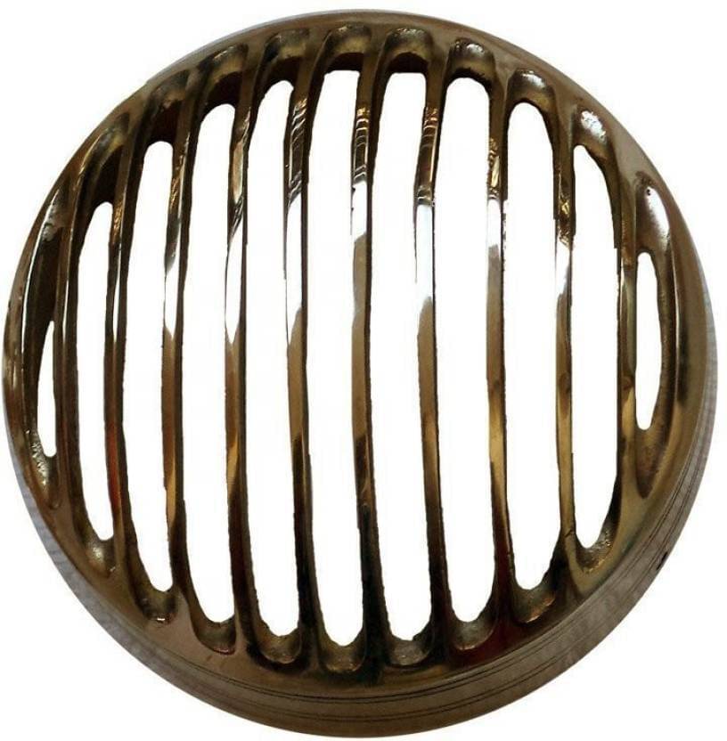     			Golden Fox Headlight grill Set For Classic 350, Classic 500, Electra, Standard Bike Headlight Grill (Gold)