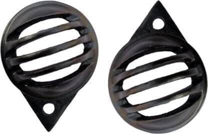     			Golden Fox Parking Light Grill Black 2 PC for Royal Enfield Classic, Bullet, Standard Bike Headlight Grill (Black)