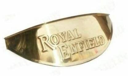     			Golden Fox RE-03 Brass Headlamp Shade with RE Logo for Motorcycles Bike Headlight Grill Bike Headlight Grill (Gold)