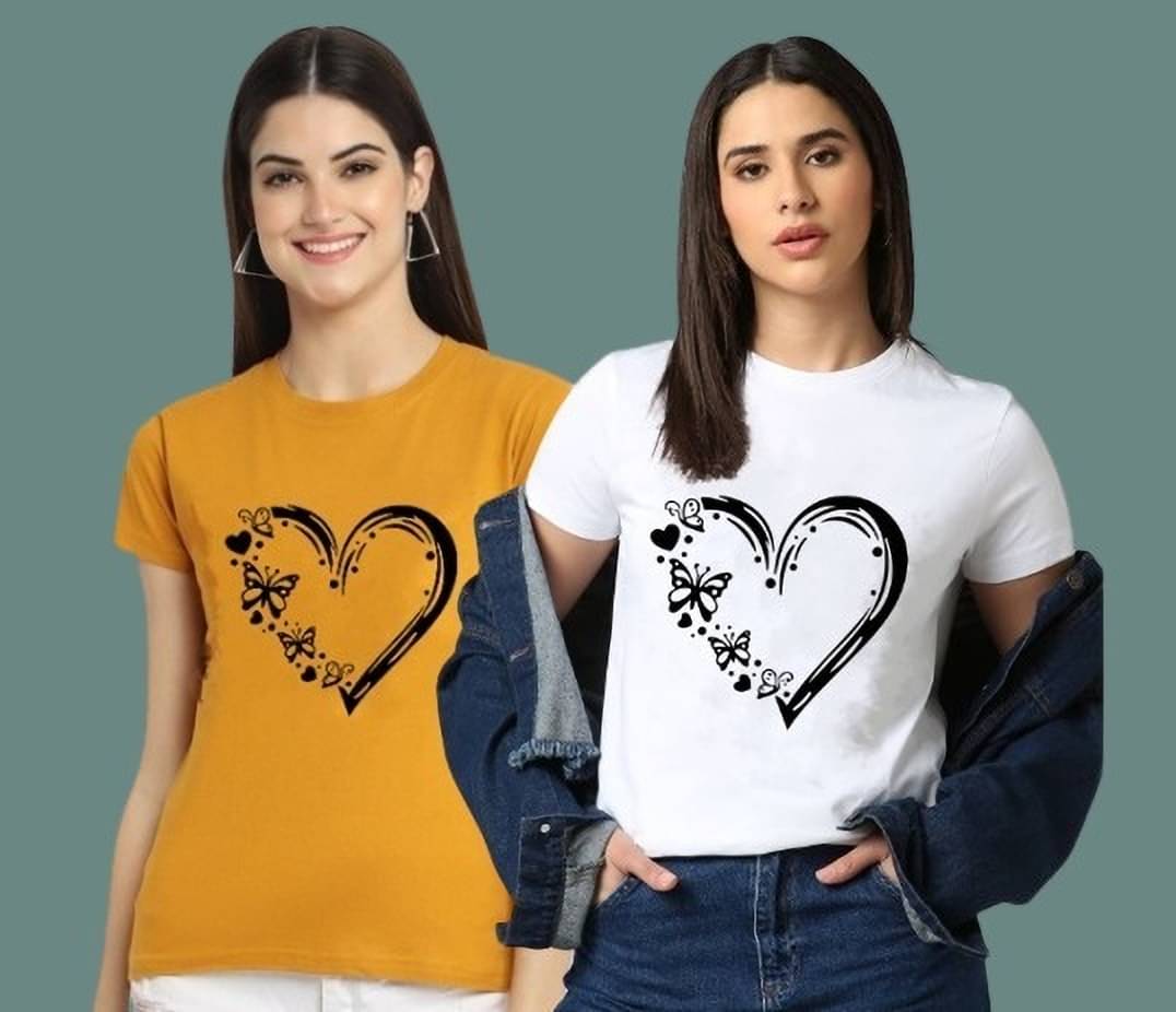 Kushi flyer Women Polyester Printed Regular Fit Round Neck T-Shirt ( Multicolor 12 ) Kushi flyer Women Polyester Printed Regular Fit Round Neck T-Shirt ( Multicolor 12 )