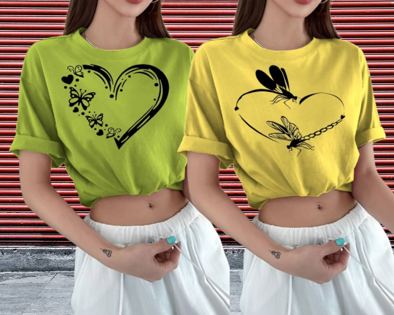     			Kushi flyer Women Polyester Printed Regular Fit Round Neck T-Shirt ( Multicolor 11 )