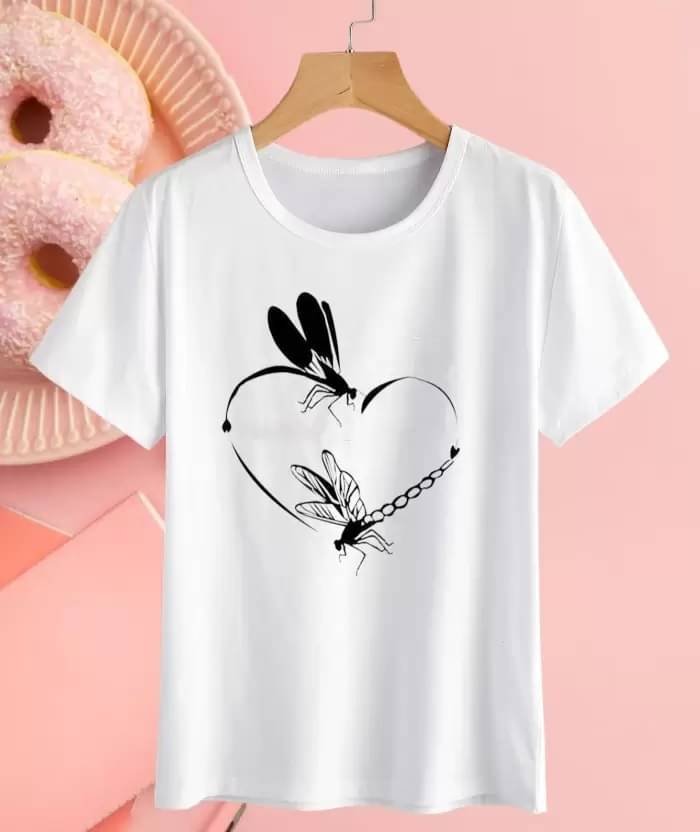 Lecowar Women Polyester Printed Regular Fit Round Neck T-Shirt ( Multicolor 6 ) Lecowar Women Polyester Printed Regular Fit Round Neck T-Shirt ( Multicolor 6 )