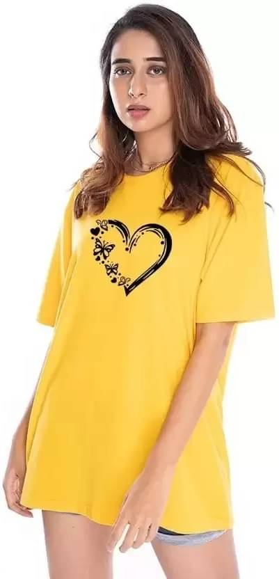Lecowar Women Polyester Printed Regular Fit Round Neck T-Shirt ( Multicolor 20 )     			Lecowar Women Polyester Printed Regular Fit Round Neck T-Shirt ( Multicolor 20 )