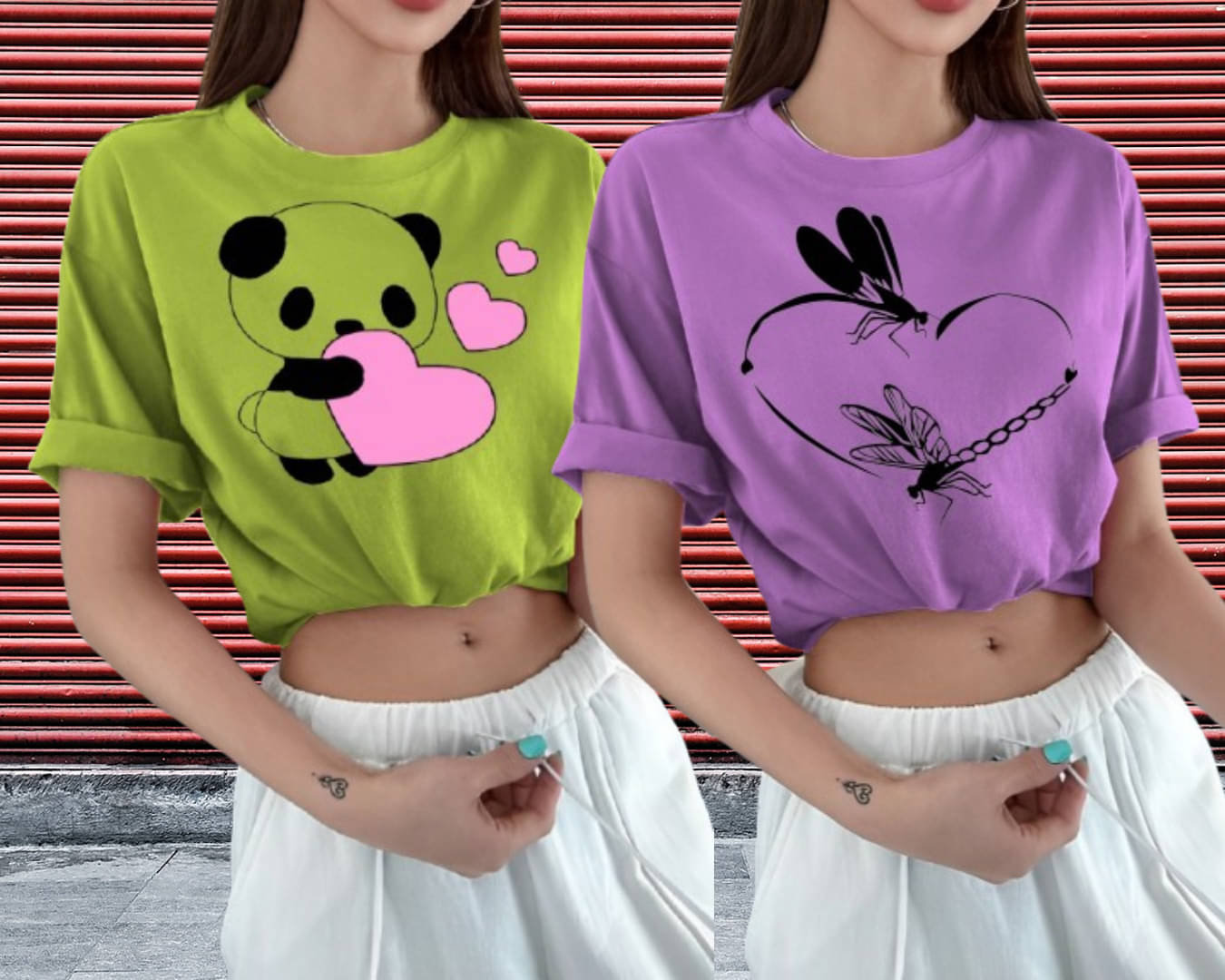 Lecowar Women Polyester Printed Regular Fit Round Neck T-Shirt ( Multicolor 20 ) Lecowar Women Polyester Printed Regular Fit Round Neck T-Shirt ( Multicolor 20 )